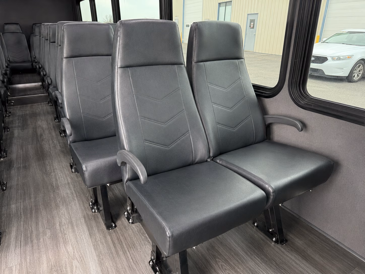 clifton 15 passenger minibus inside