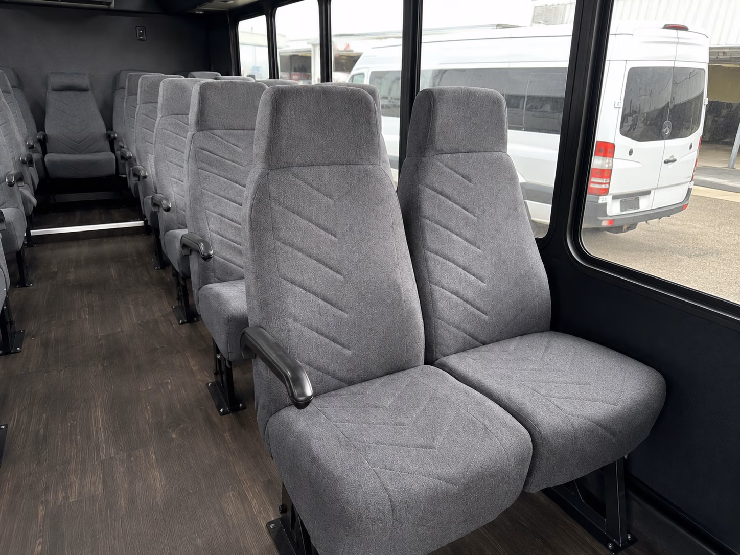 clifton 20 passenger minibus inside