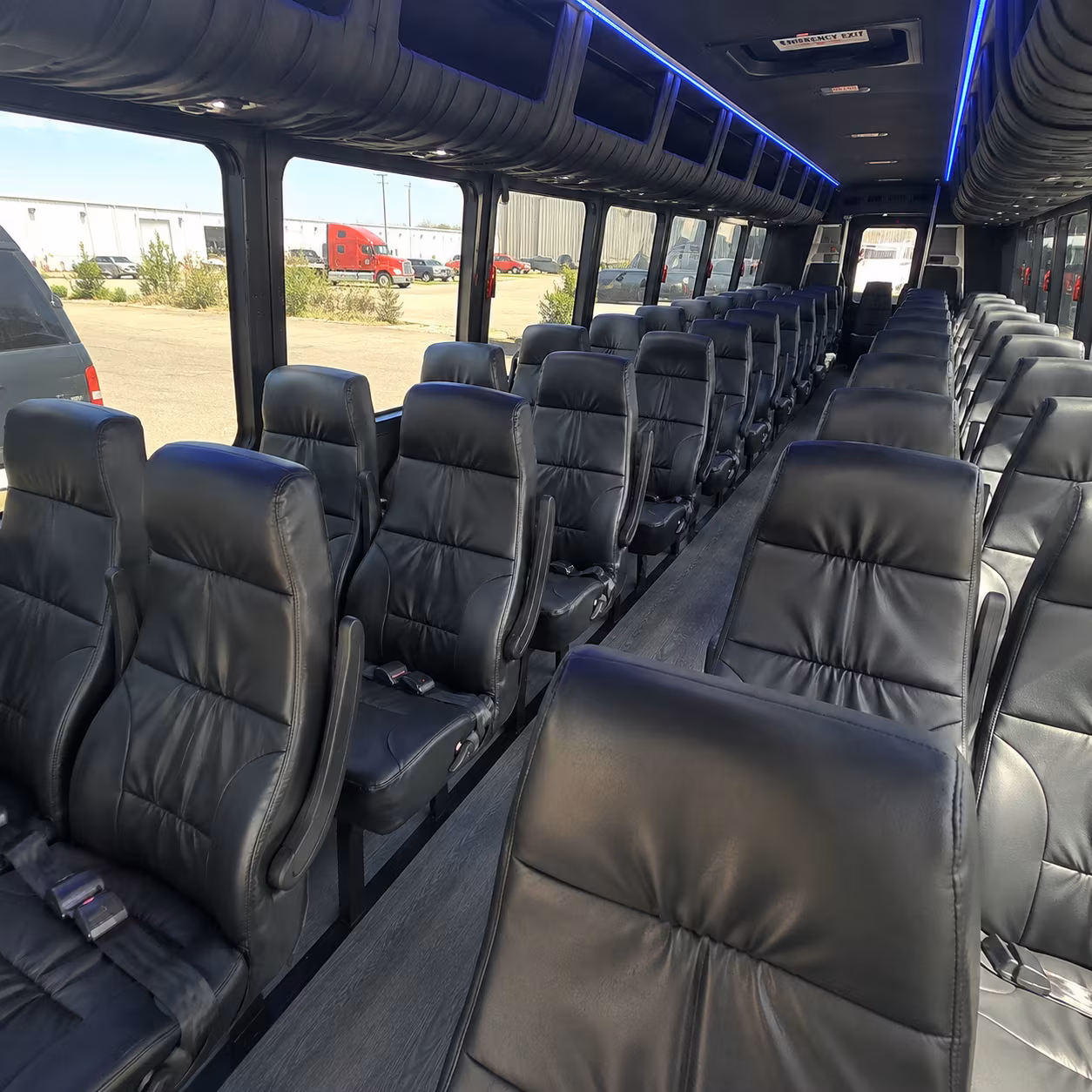 clifton 25 passenger minibus interior