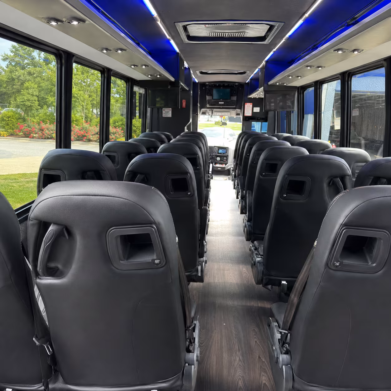clifton 30 passenger minibus inside
