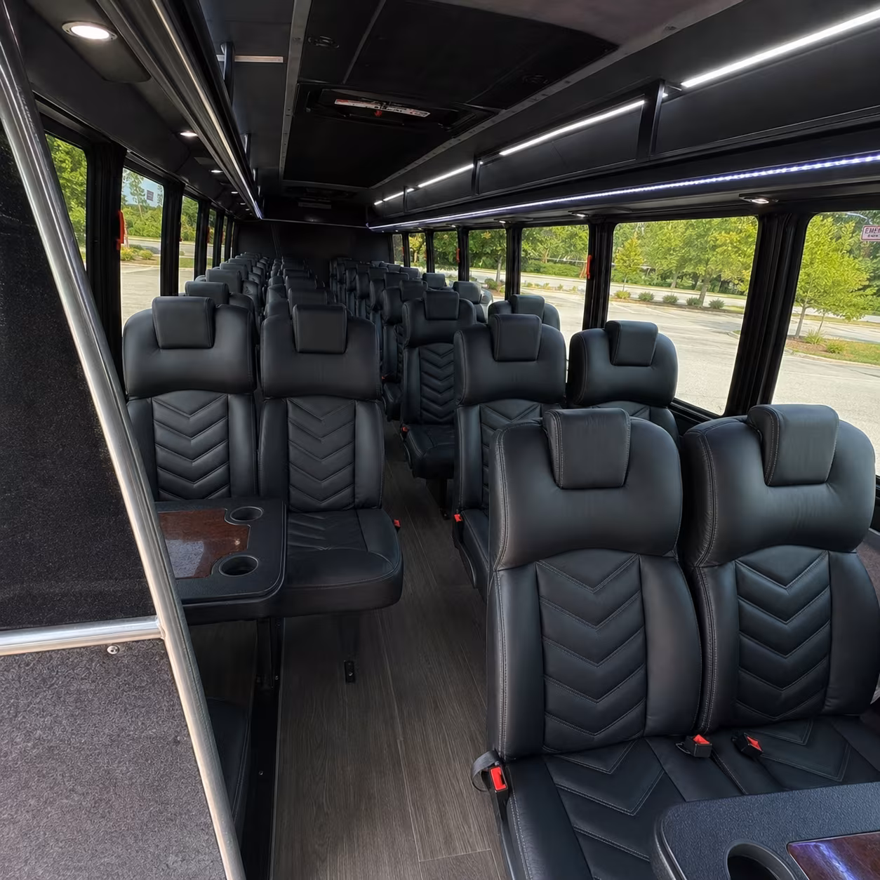clifton 30 passenger minibus interior