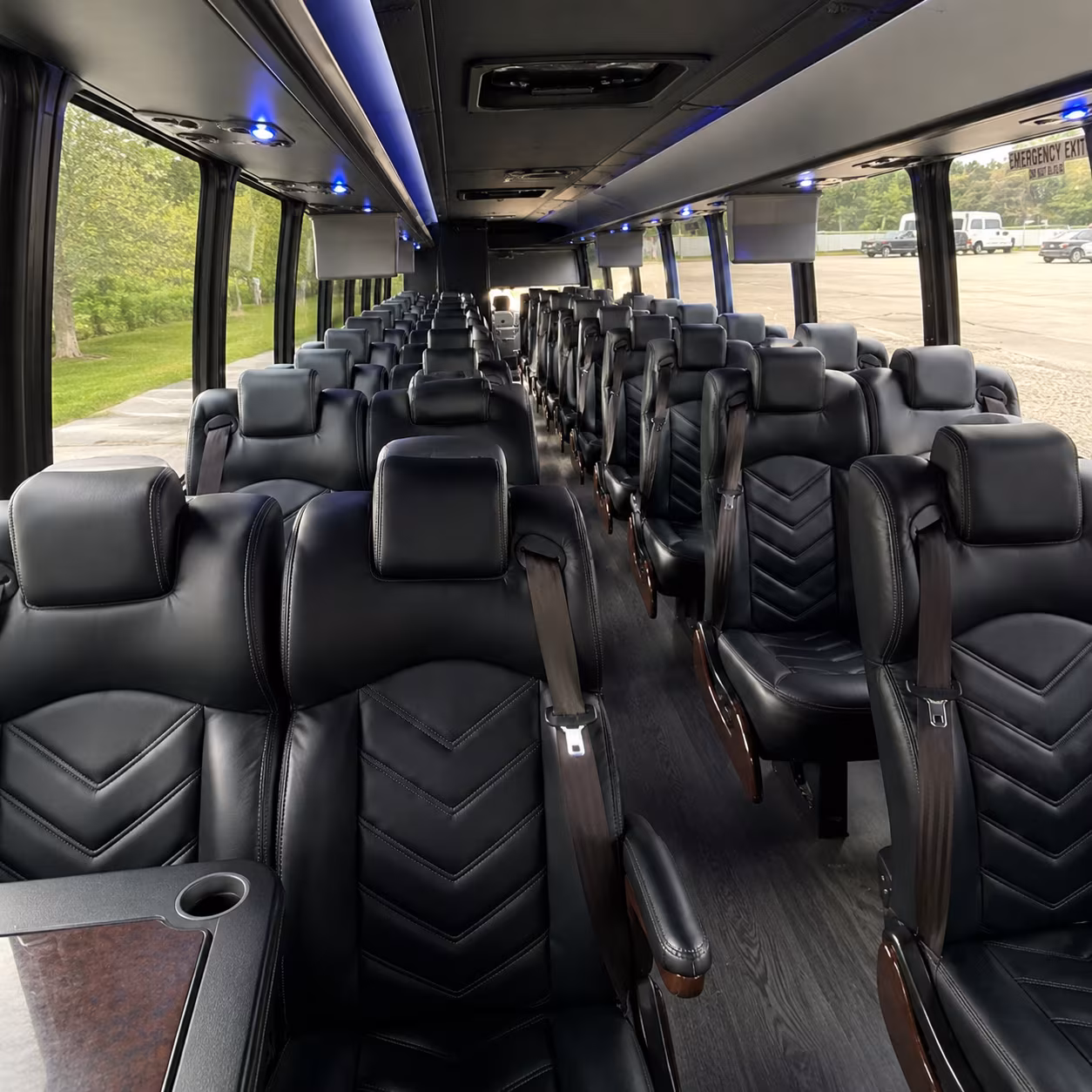 clifton 35 passenger minibus inside