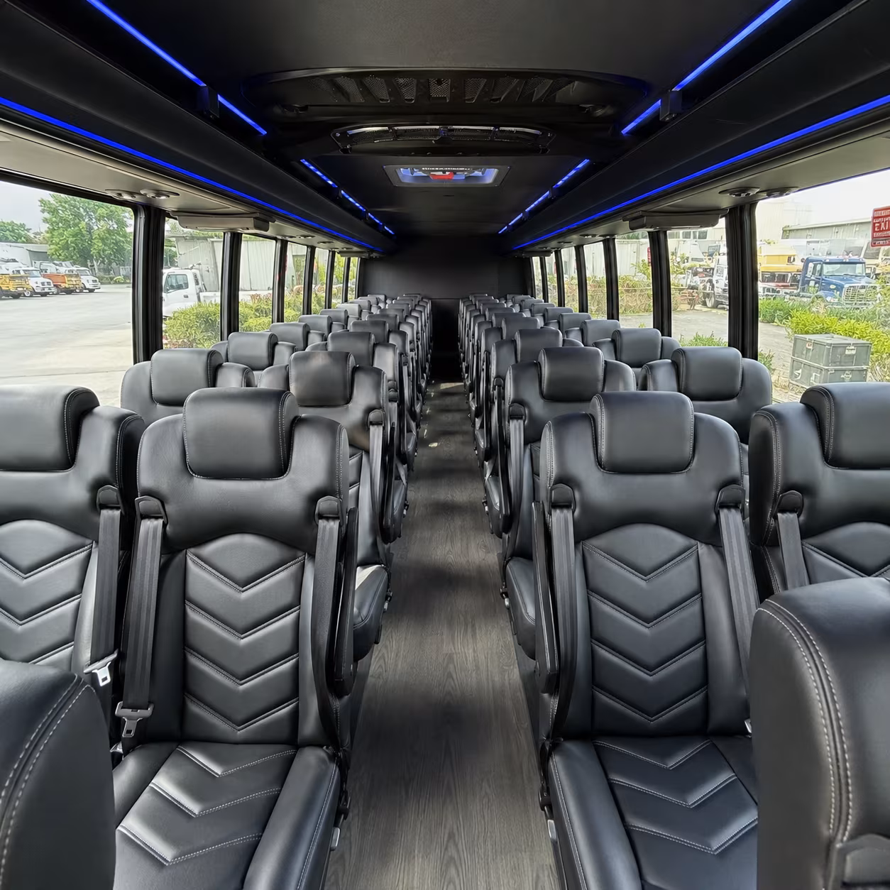 clifton 35 passenger minibus interior