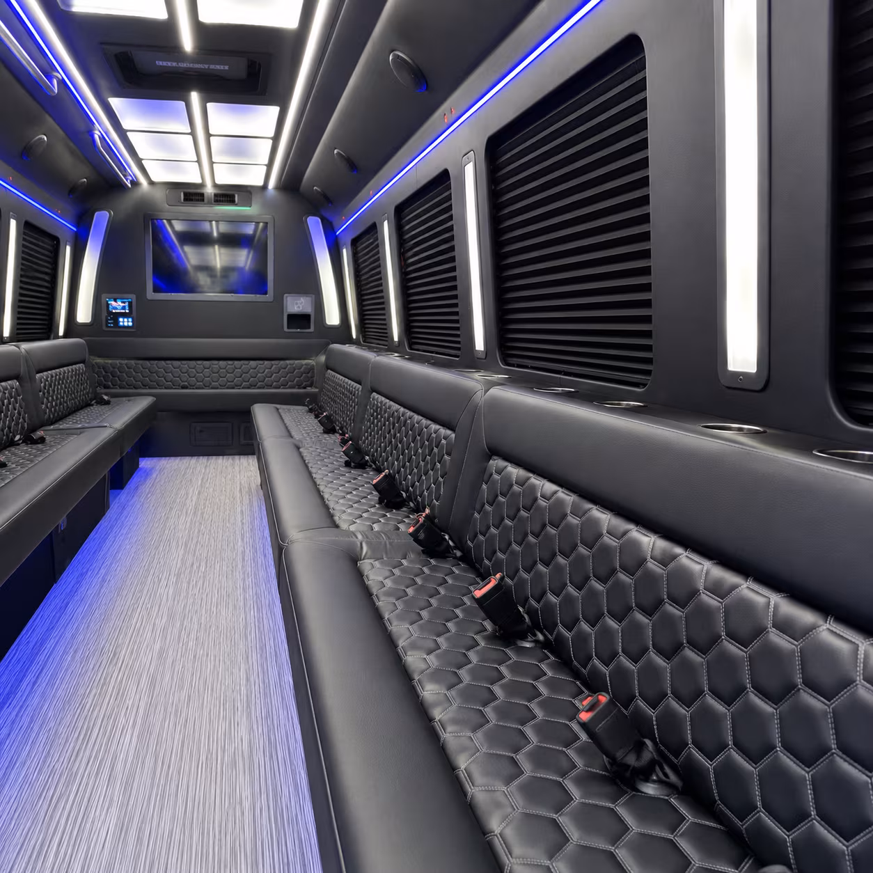 clifton party bus interior