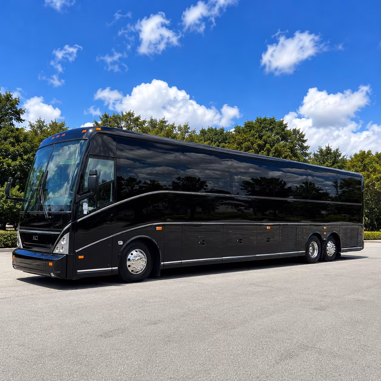 employee shuttle buses along route 3 and route 46 business corridors